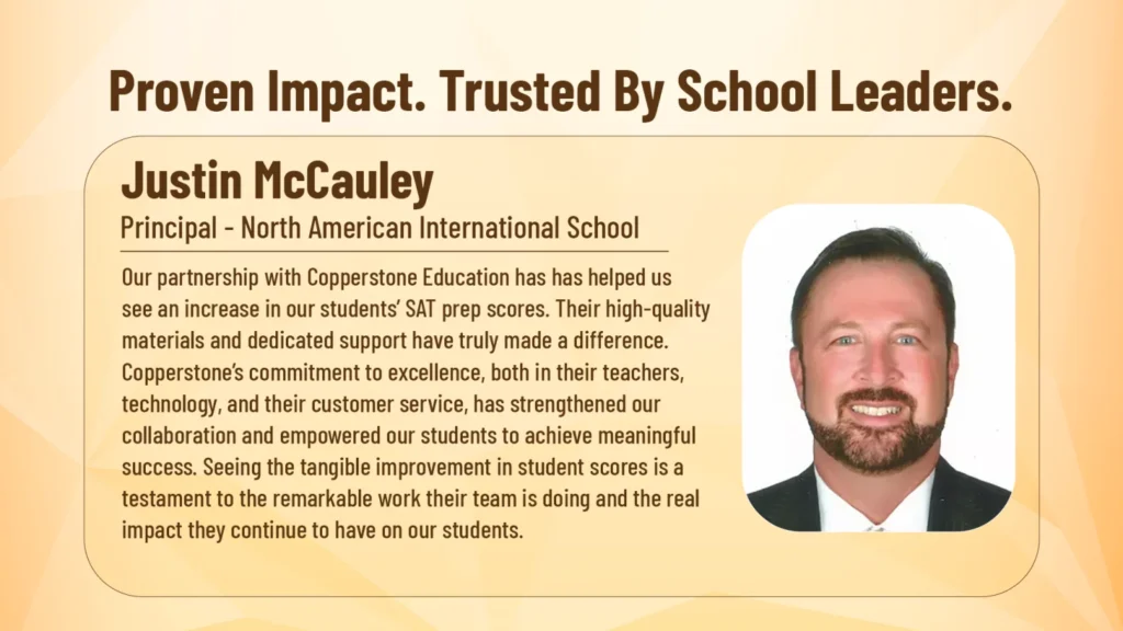 SAT prep school Testimonial